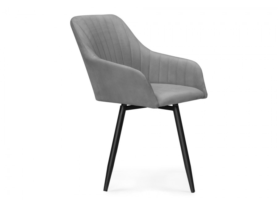 Стул на металлокаркасе Слэм крутящееся темно-серое / черное