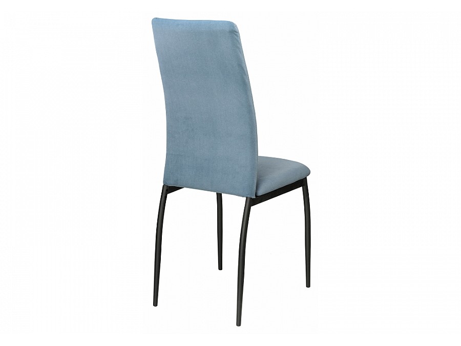 Стул на металлокаркасе Tod light blue / black