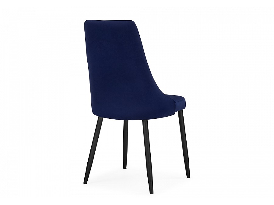 Стул на металлокаркасе Кора синий / черный