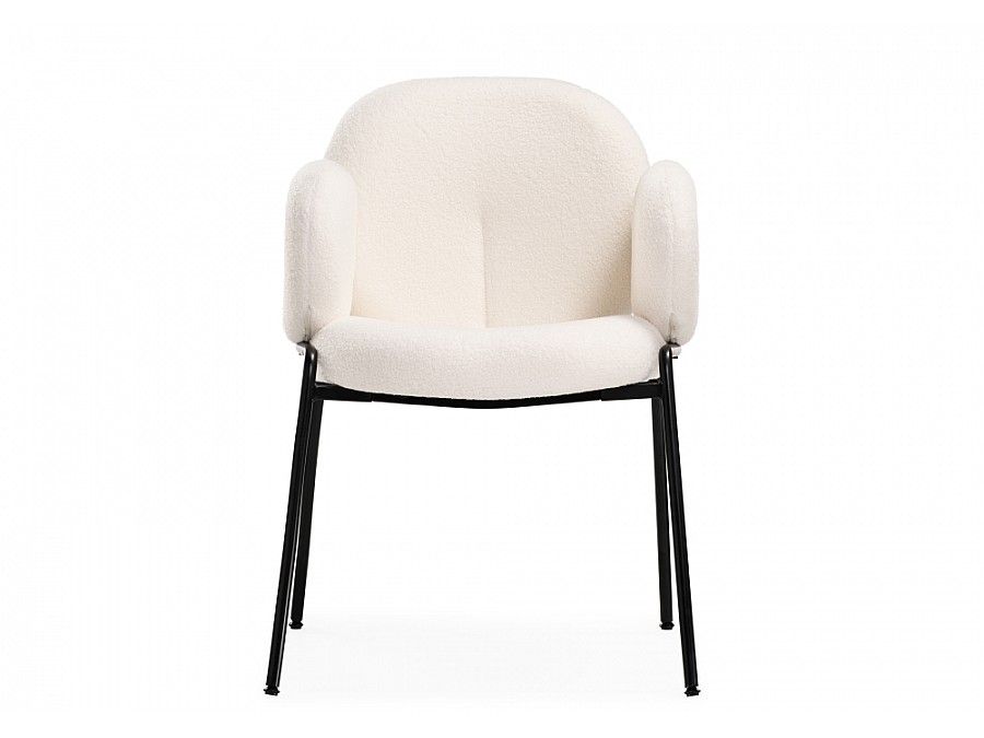 Стул на металлокаркасе Kalipso white / black