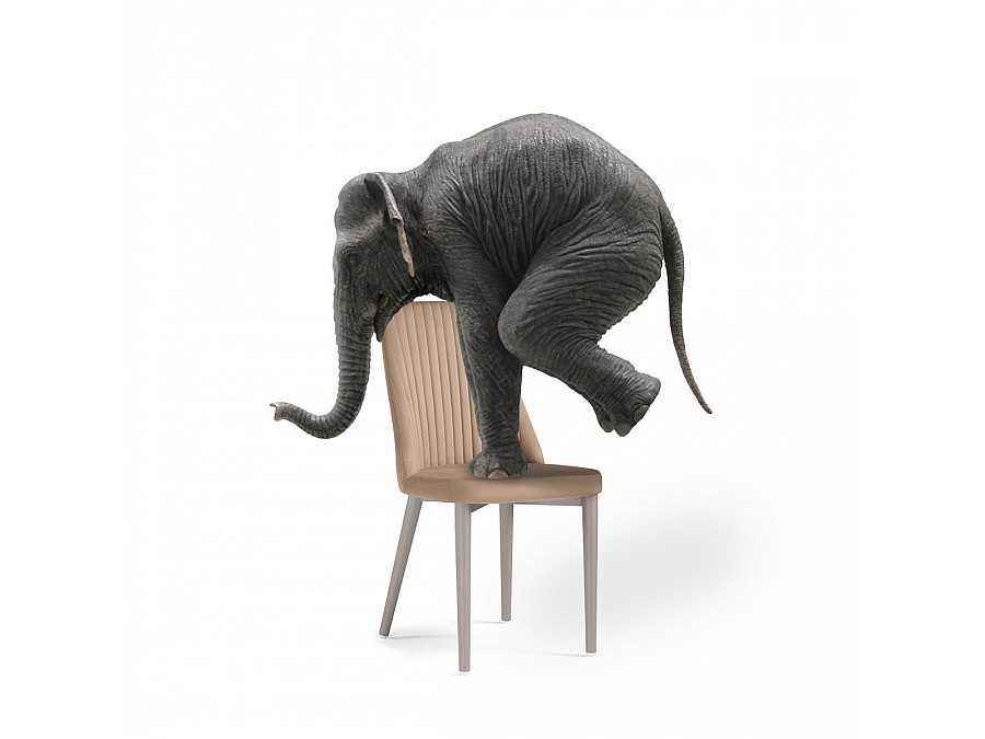 Стул на металлокаркасе Фена R латте / капучино