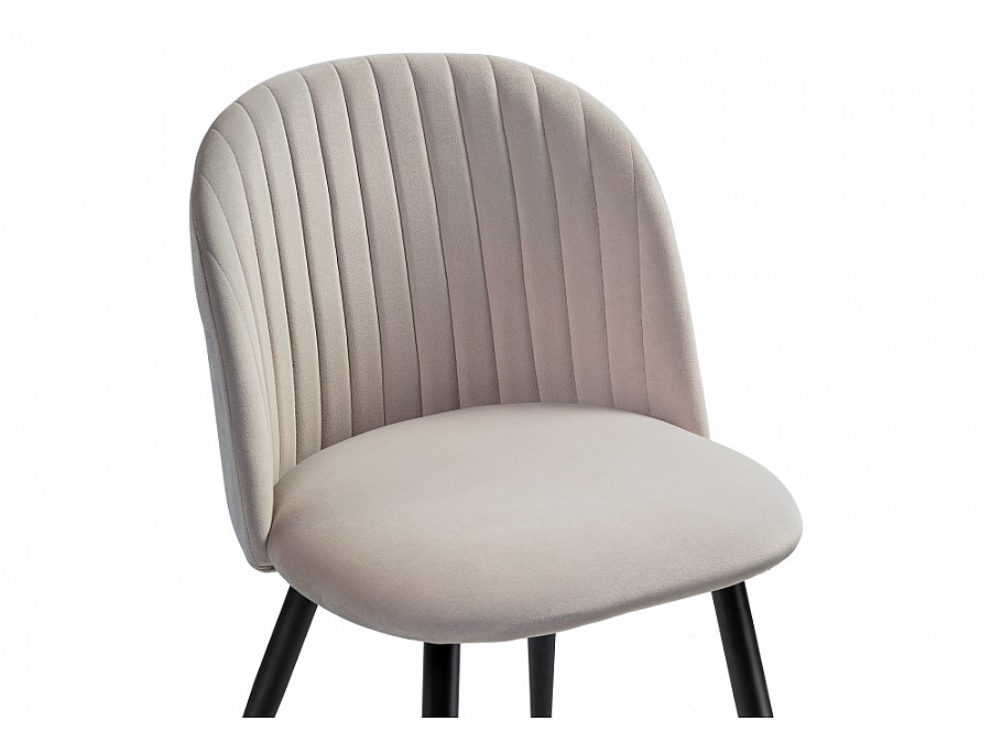 Стул на металлокаркасе Gabi 1 latte / black