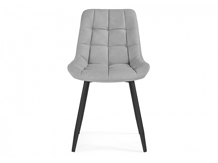 Стул на металлокаркасе Челси светло-серый graf 12 / черный