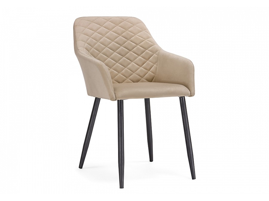 Стул на металлокаркасе Стив бежевое / черное