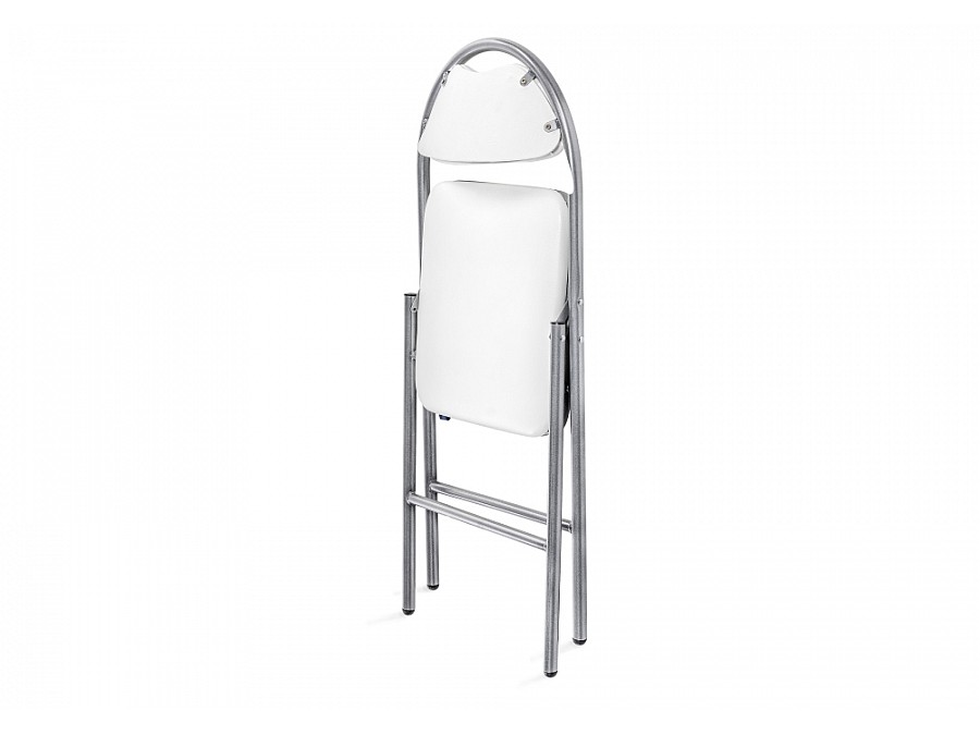 Стул на металлокаркасе Gikat белый полимер / светлый мусс