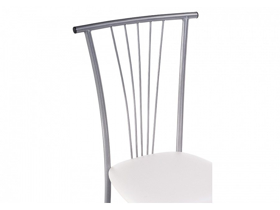 Стул на металлокаркасе Grigori белый полимер / светлый мусс