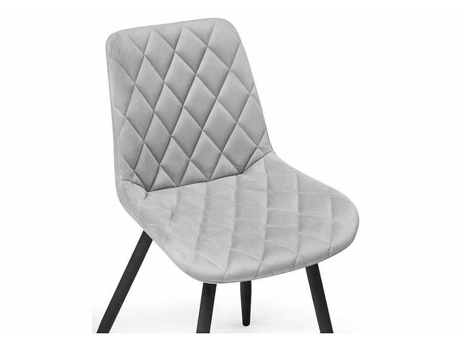 Стул на металлокаркасе Баодин К крутящийся светло-серый / черный