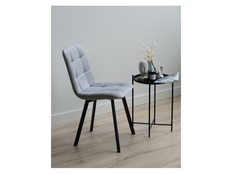 Чилли светло-серый / черный