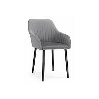 Стул на металлокаркасе Слэм темно-серое / черное