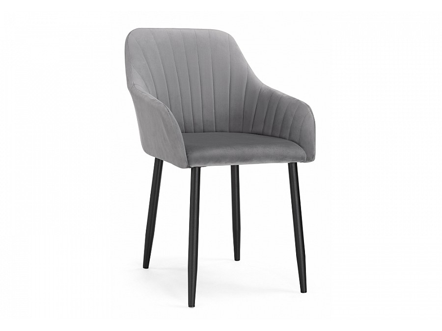 Стул на металлокаркасе Слэм темно-серое / черное