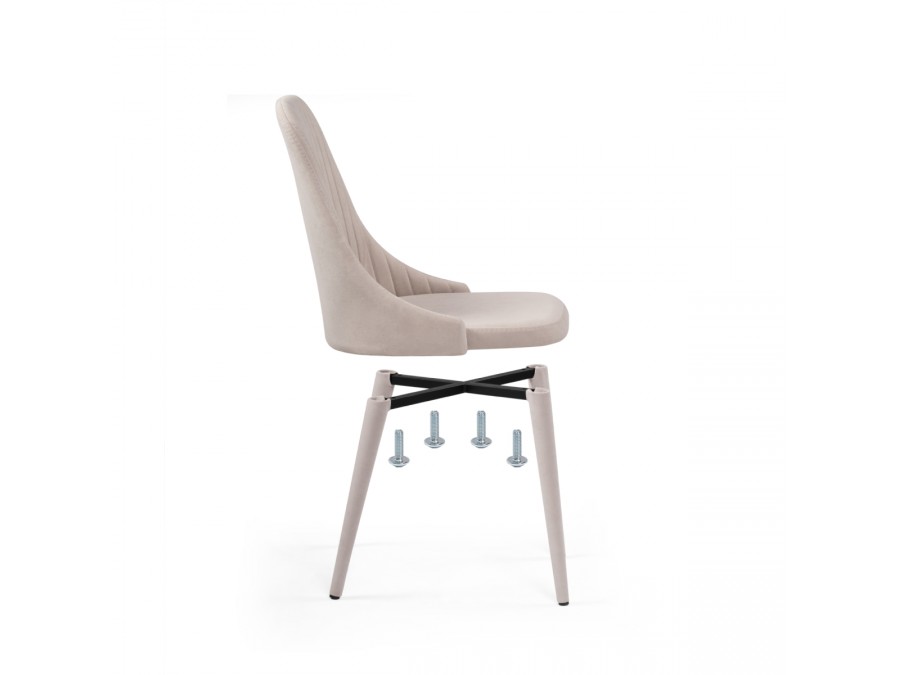 Стул на металлокаркасе Морос с чехлом катания хумус