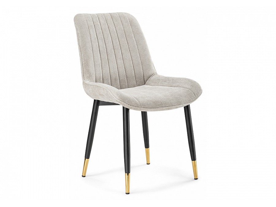 Стул на металлокаркасе Seda 1 latte / black / gold
