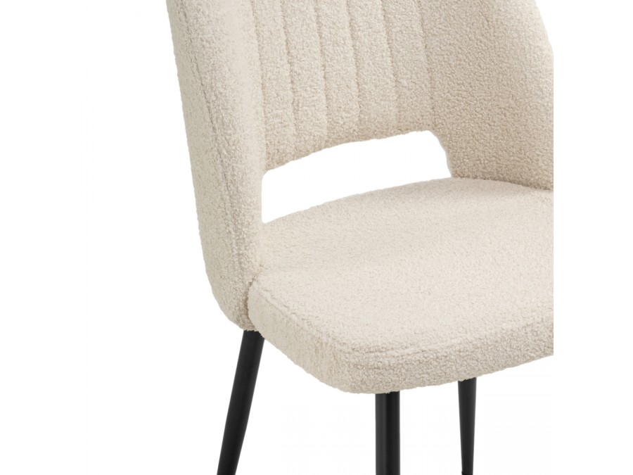 Стул на металлокаркасе Barton beige / black