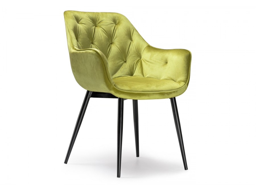 Стул на металлокаркасе Remo khaki / black