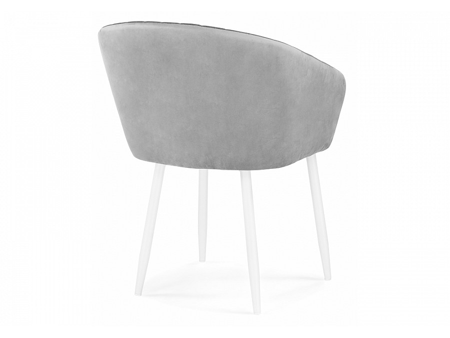 Стул на металлокаркасе Корсо светло-серое / белое