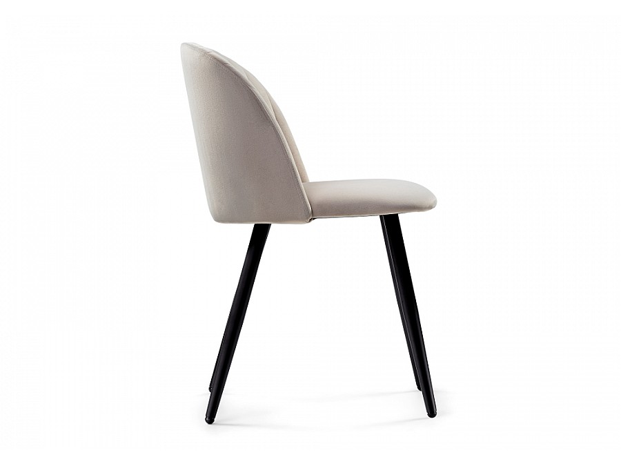 Стул на металлокаркасе Gabi 1 latte / black