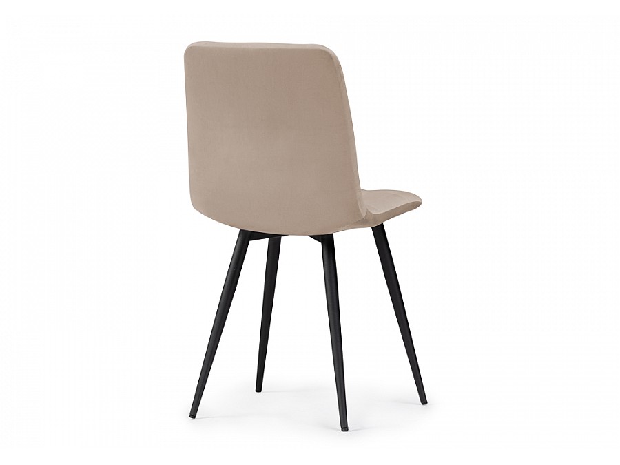 Стул на металлокаркасе Чилли К бежевый / черный