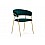 Стул на металлокаркасе Kamelia 1 green / gold