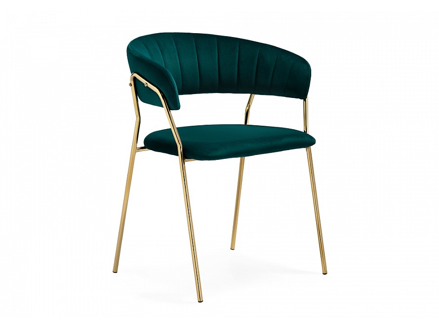 Стул на металлокаркасе Kamelia 1 green / gold