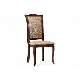Стул деревянный Керия ткань бежевый / вишня