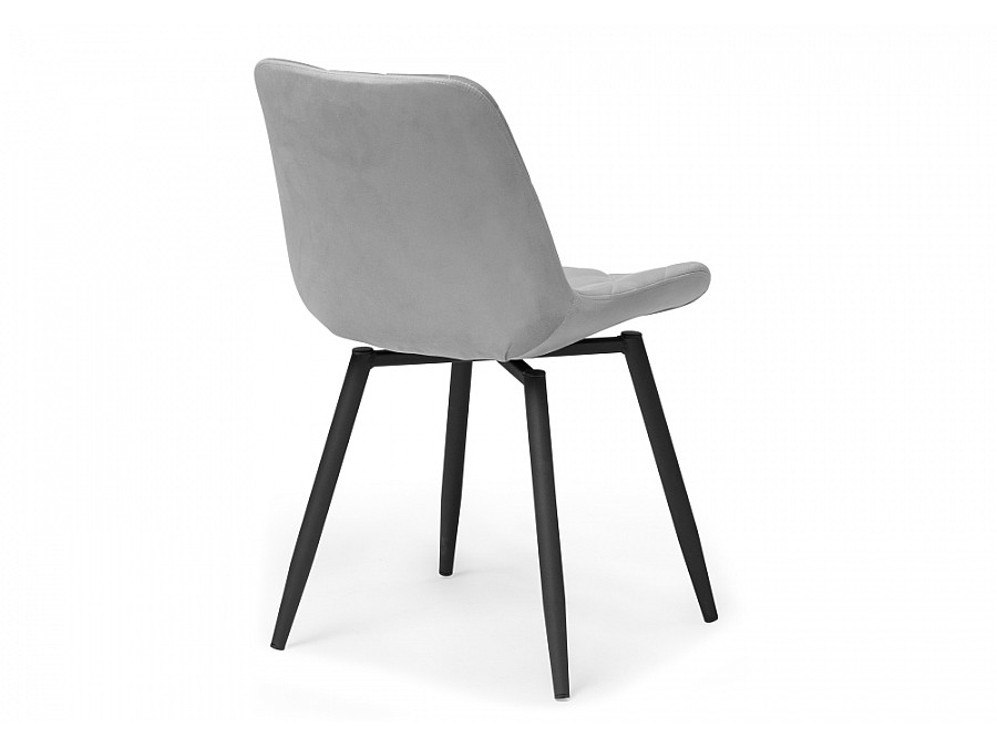 Стул на металлокаркасе Баодин К крутящийся светло-серый / черный