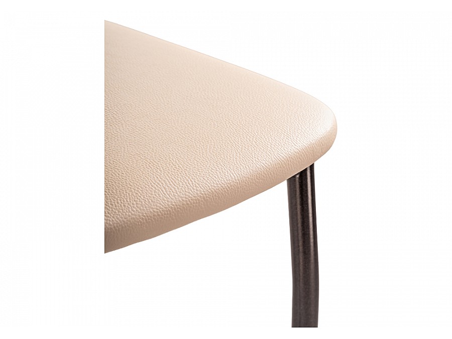 Стул на металлокаркасе Mirilis ваниль / темный мусс