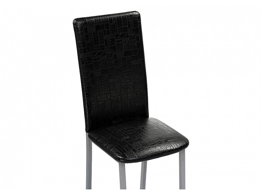 Стул на металлокаркасе Bozanak черный крокодил / светлый мусс