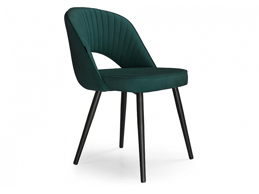 Стул на металлокаркасе Сандвикен черный / velutto 20