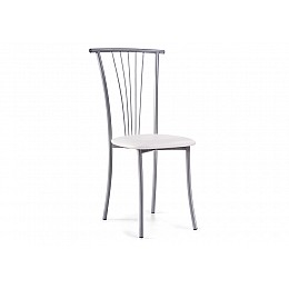 Стул на металлокаркасе Grigori белый полимер / светлый мусс