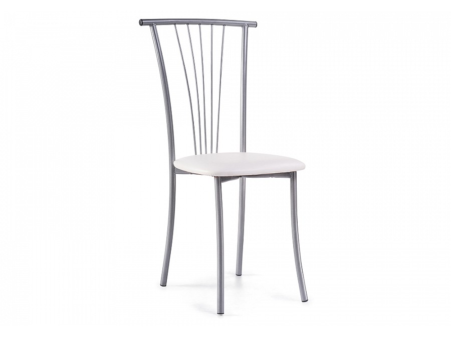 Стул на металлокаркасе Grigori белый полимер / светлый мусс