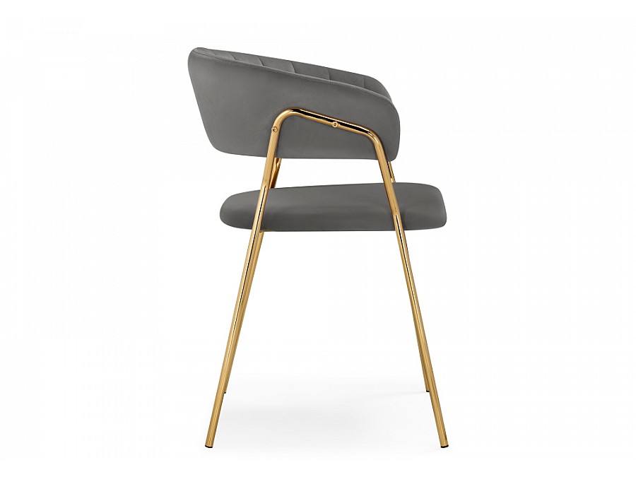 Стул на металлокаркасе Kamelia 1 dark gray / gold