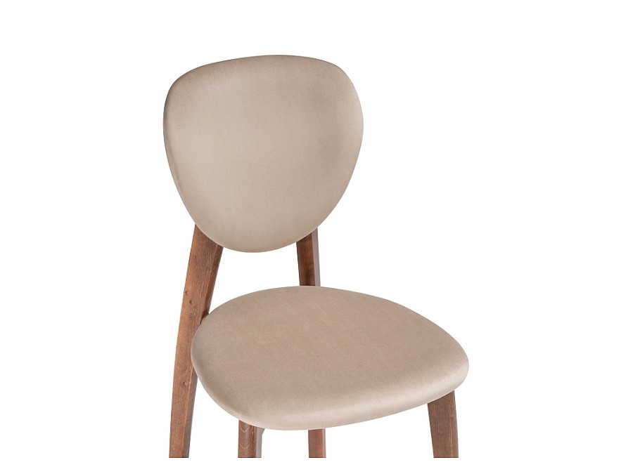 Стул деревянный Вакимо tenerife beige / орех миланский