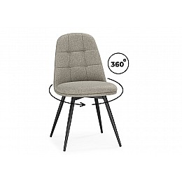 Стул на металлокаркасе Texas 1 поворотный бежевый / черный