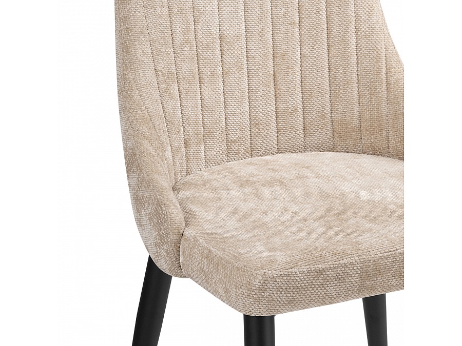 Стул на металлокаркасе Kora black / beige