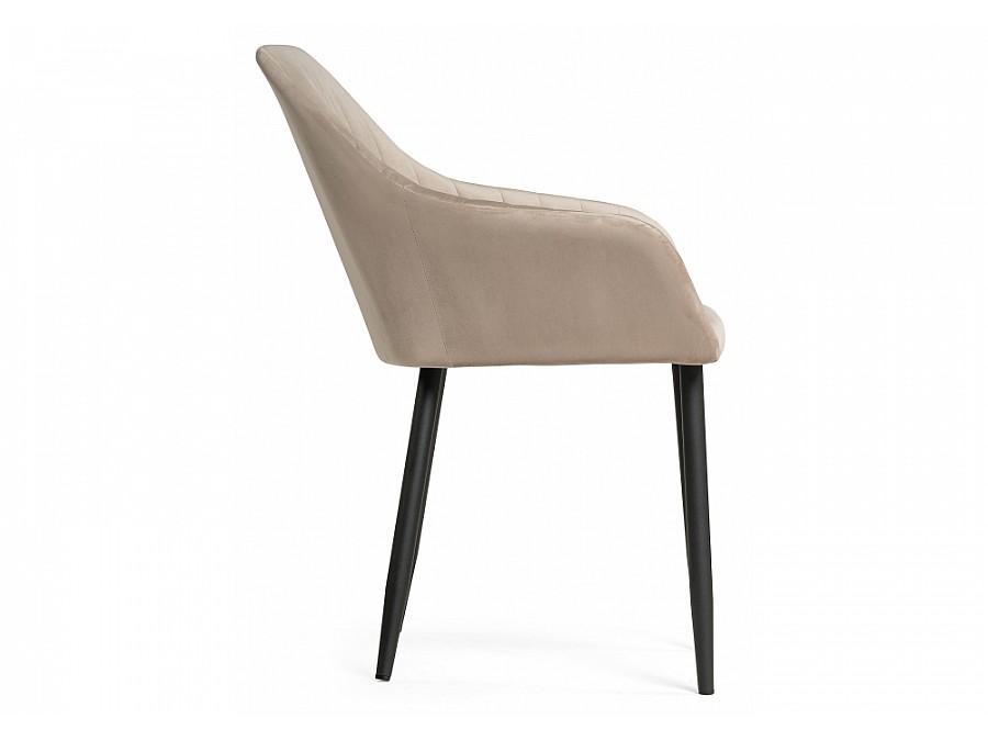 Стул на металлокаркасе Слэм бежевое / черное