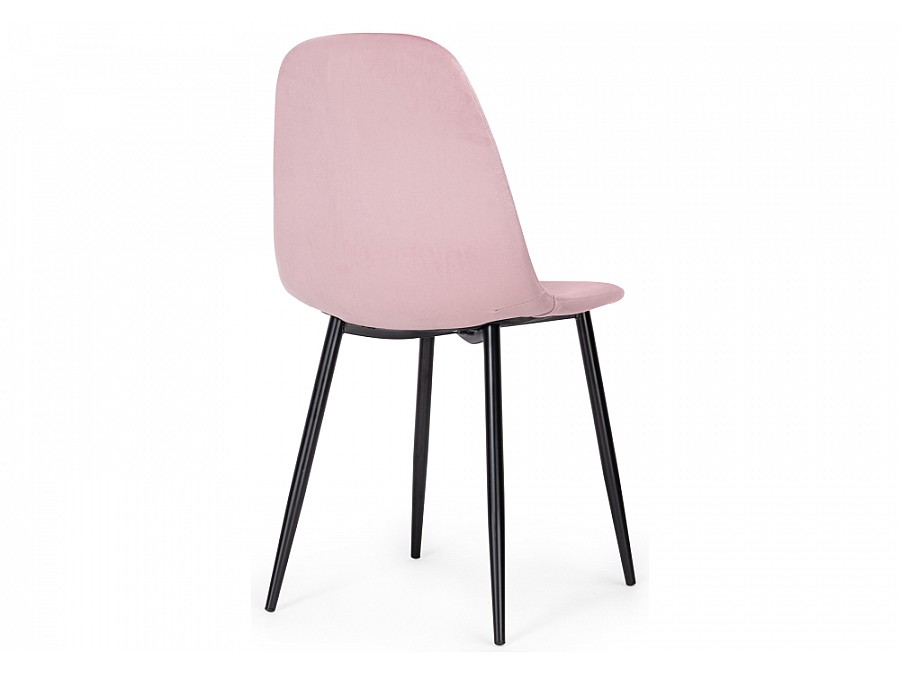 Стул на металлокаркасе Lilu pink / black