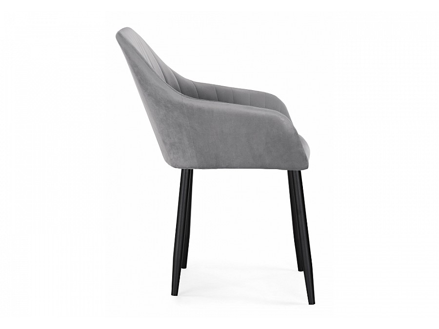 Стул на металлокаркасе Слэм темно-серое / черное