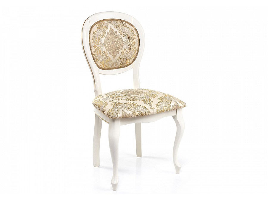 Стул деревянный Adriano молочный / патина