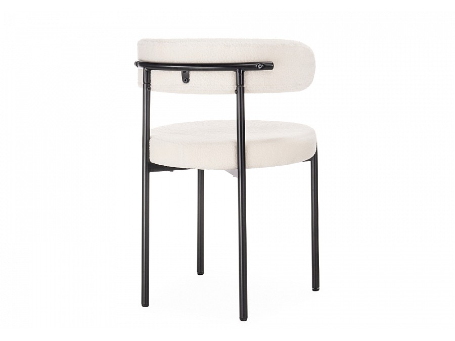 Стул на металлокаркасе Rudi white / black