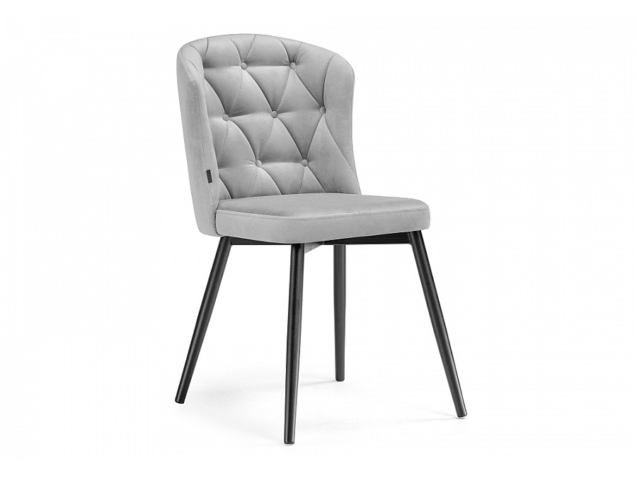 Стул на металлокаркасе Алиссум velutto 52 / черный