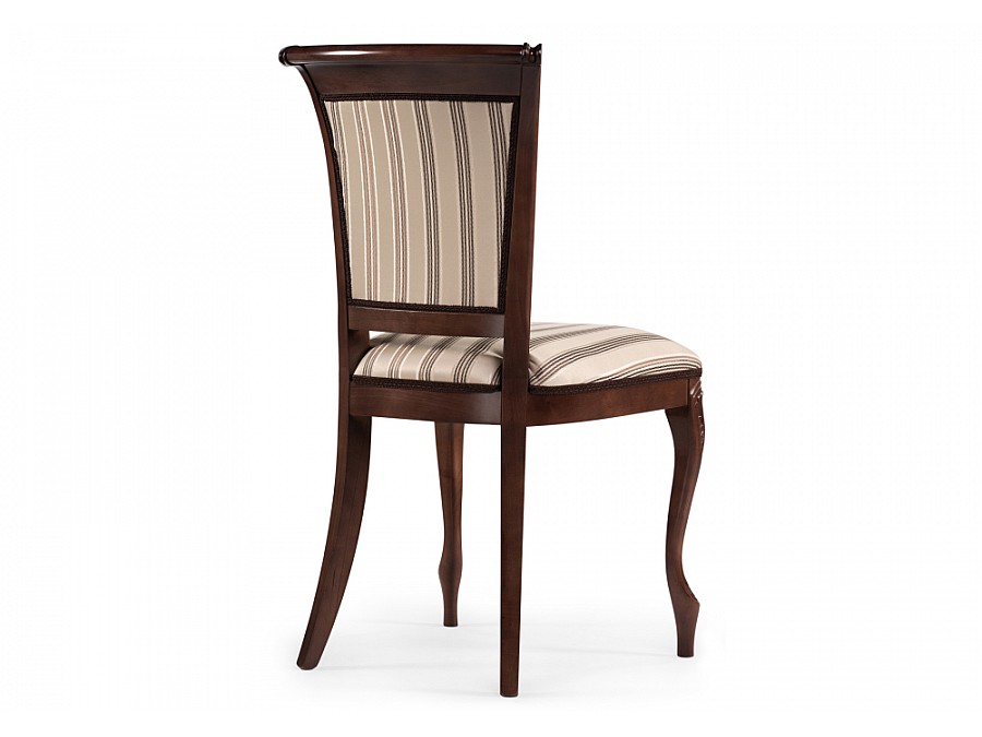 Стул деревянный Амбертин орех / агата полоса серая
