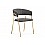 Стул на металлокаркасе Kamelia 1 dark gray / gold