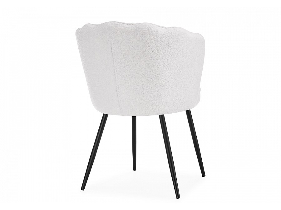 Стул на металлокаркасе Coral white / black