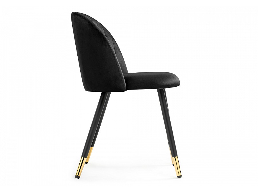 Стул на металлокаркасе Gabi black / black / gold