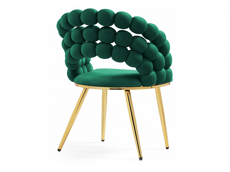 Стул на металлокаркасе Ball beige / gold