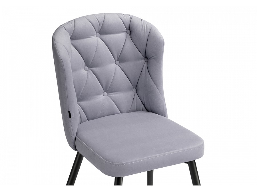 Стул на металлокаркасе Алиссум velutto 49 / черный