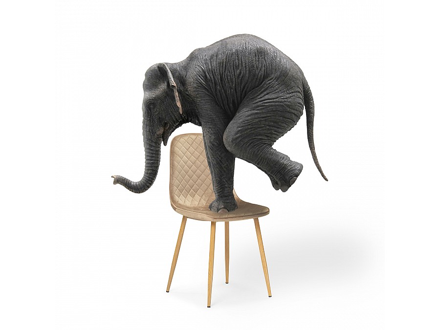 Стул на металлокаркасе Capri dark beige / wood