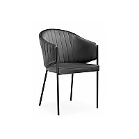Стул на металлокаркасе Kortni dark grey / black