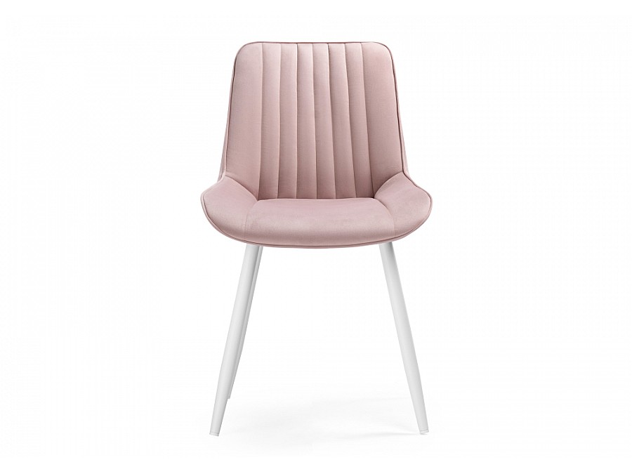 Стул на металлокаркасе Седа розовый / белый