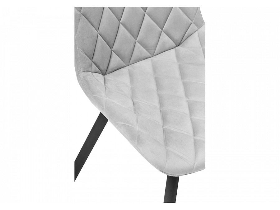 Стул на металлокаркасе Баодин К крутящийся светло-серый / черный